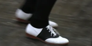 Stylish dancing shoes.